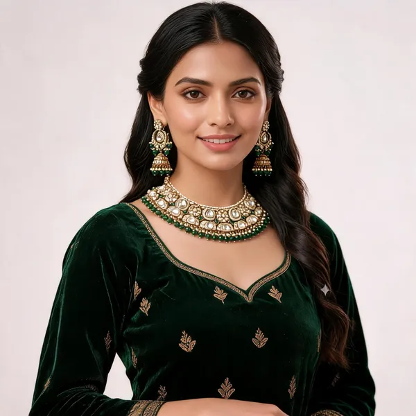 Green_Gold-Plated_Kundan_Pearl_Bridal_Dulhan_Jewellery_Set_For_Women