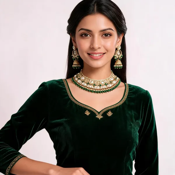 Green_Gold-Plated_Kundan_Pearl_Bridal_Dulhan_Jewellery_Set_For_Women