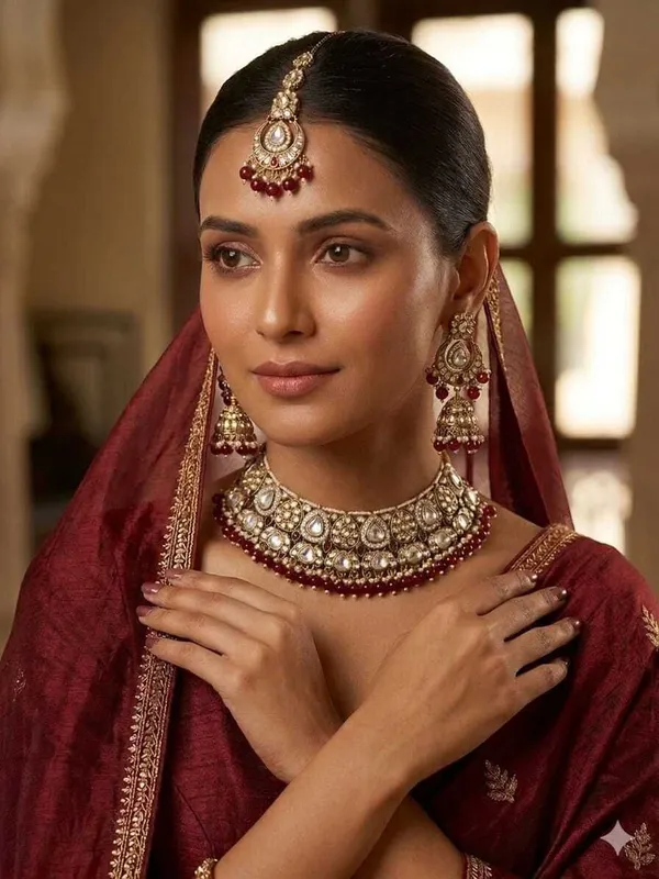 Maroon_Gold-Bridal_Dulhan_Jewellery_Set
