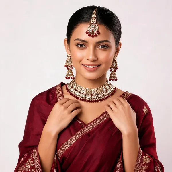 Maroon_Gold-Plated_Kundan_Pearl_Bridal_Dulhan_Jewellery_Set_For_Women