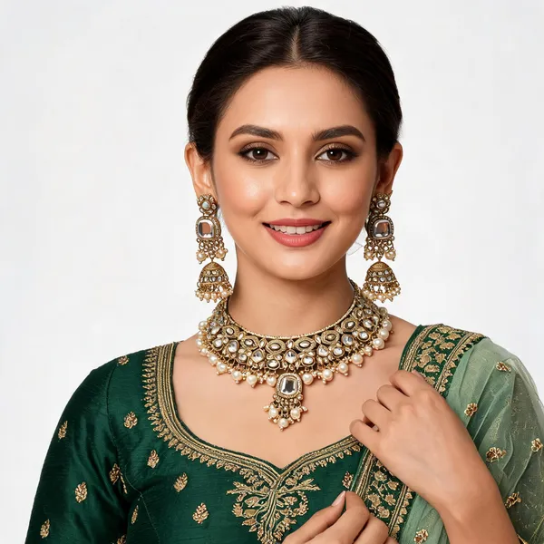 White_Gold-Plated_Kundan_Pearl_Bridal_Dulhan_Jewellery_Set_For_Women