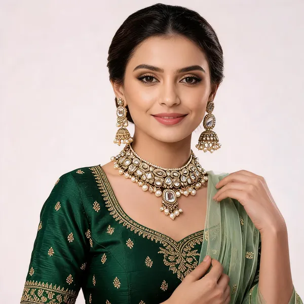 White_Gold-Plated_Kundan_Pearl_Bridal_Dulhan_Jewellery_Set_For_Women