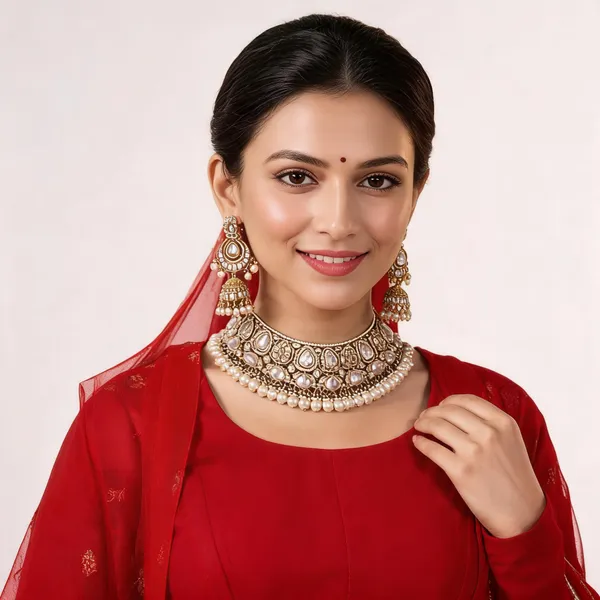 White_Gold-Plated_Kundan_Pearl_Bridal_Jewellery_Set_For_Women