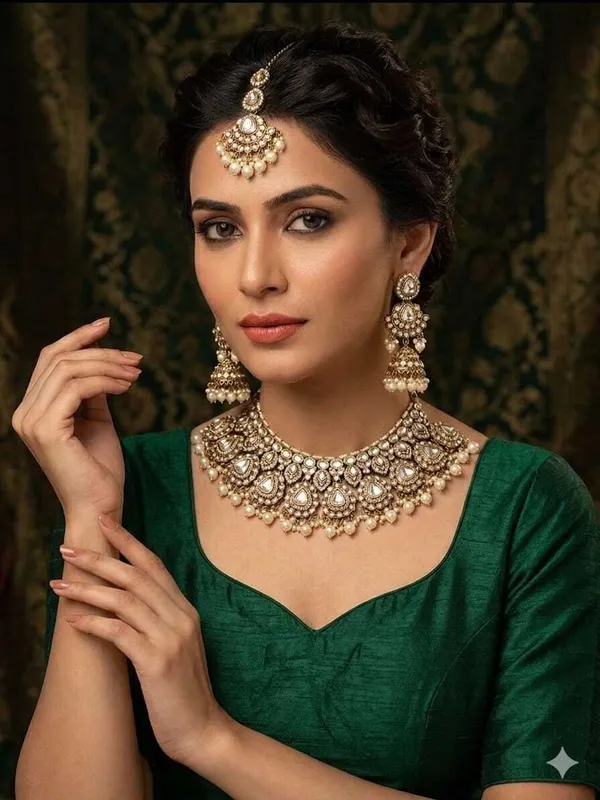 White_Gold-Bridal_Dulhan_Jewellery_Set