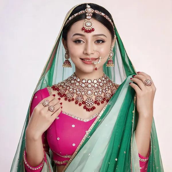 Maroon_Gold-Plated_Kundan_Pearl_Bridal_Jewellery_Set_For_Women