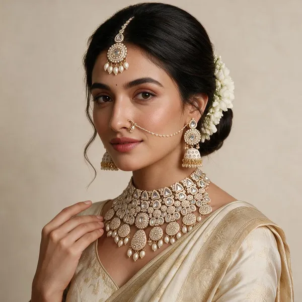 White_Gold-Plated_Kundan_Pearl_Bridal_Jewellery_Set_For_Women