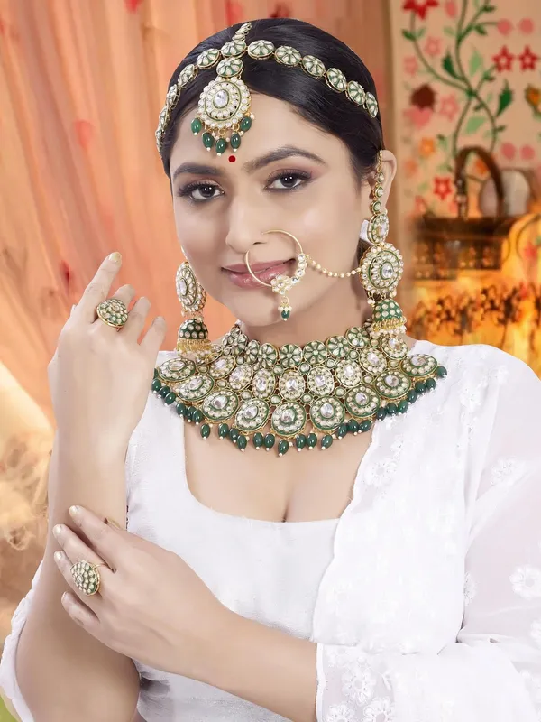Green_Gold-Bridal_Dulhan_Jewellery_Set