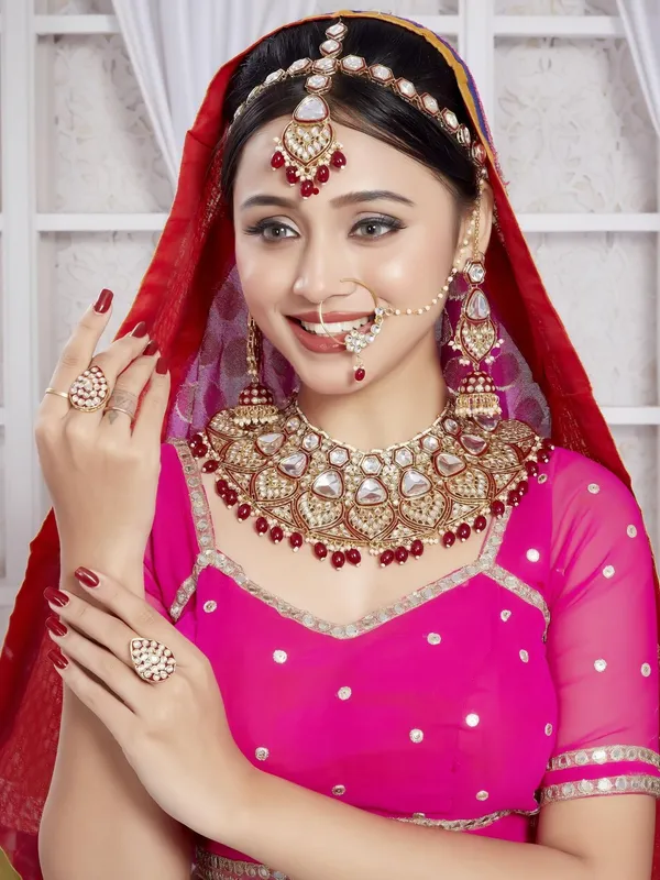 Maroon_Gold-Bridal_Dulhan_Jewellery_Set