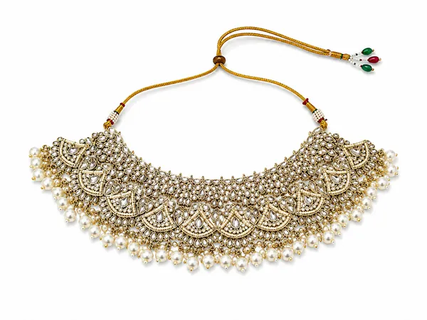 Gold_Tone_Stone_Studded_Bridal_Jewellery_Set
