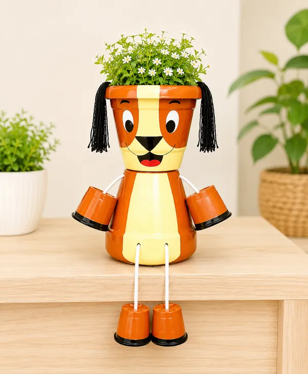 Plastic_Decorative_Dog_Figurine_Flower_Pot