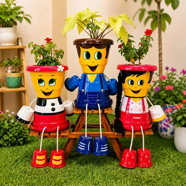 Plastic_Decorative_Cartoon_Character_Hanging_Leg_Planter_Set_Of_3