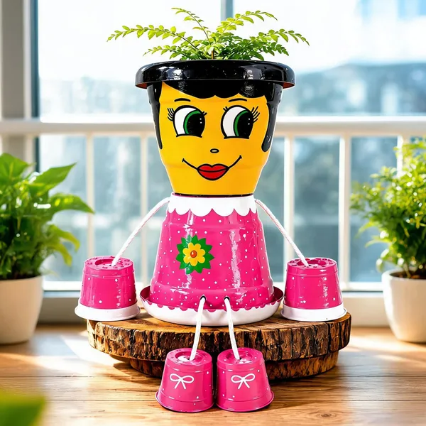 Plastic_Decorative_Character_Wick_Watering_Planter