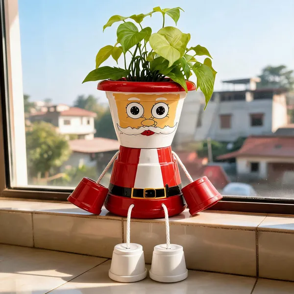 Plastic_Festive_Santa_Claus_Hanging_Leg_Planter