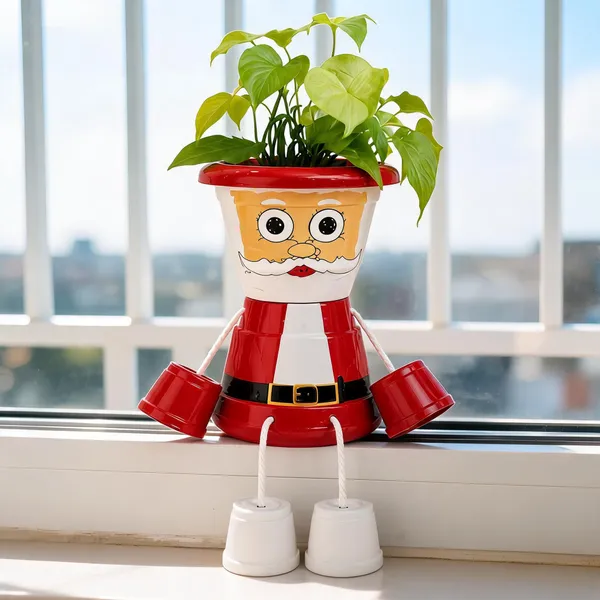 Plastic_Festive_Santa_Claus_Hanging_Leg_Planter