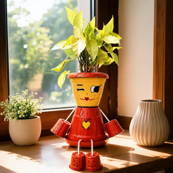 Plastic_Decorative_Painted_Character_Plant_Pot