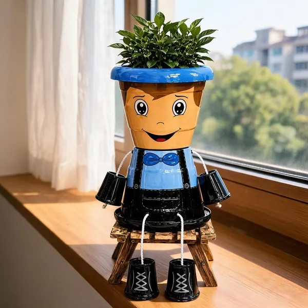 Plastic_Decorative_Character_Design_Planter_Pot
