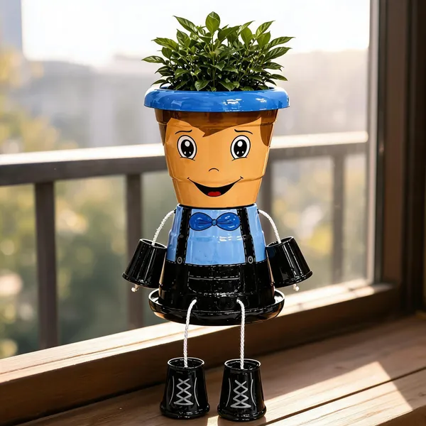 Plastic_Decorative_Character_Design_Planter_Pot
