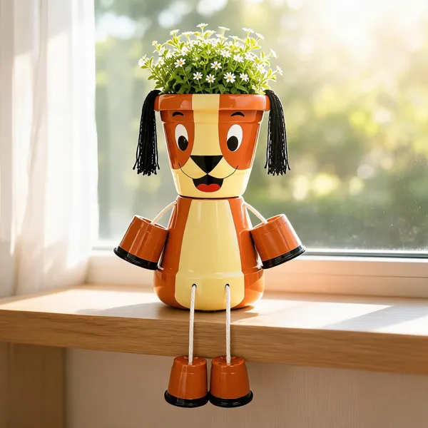 Plastic_Decorative_Dog_Figurine_Flower_Pot
