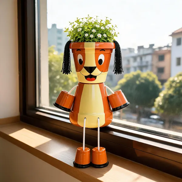Plastic_Decorative_Dog_Figurine_Flower_Pot