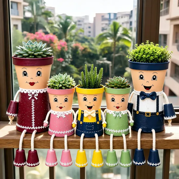 Plastic_Decorative_Character_Succulent_Planter_Set_Of_5