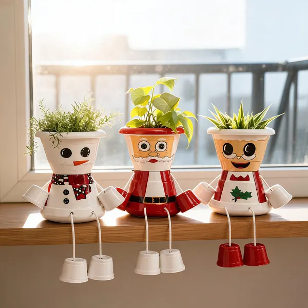Plastic_Decorative_Character_Planter_Pot_Set_Of_3