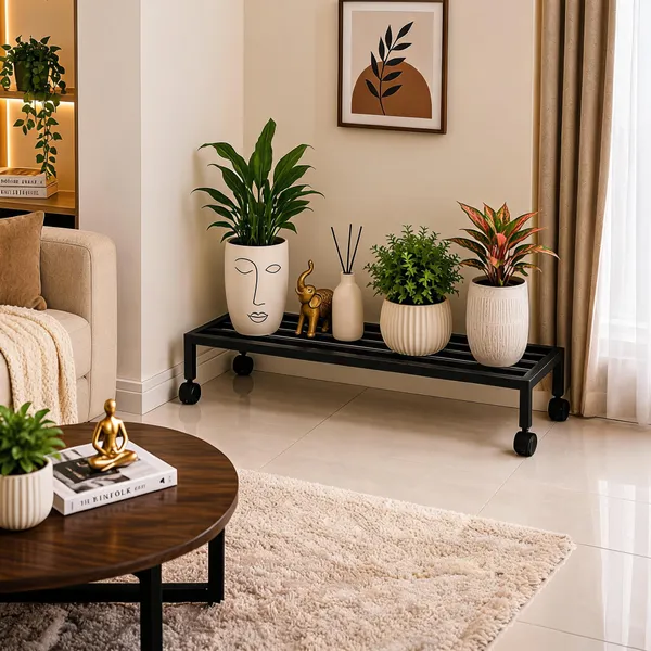 Iron_Minimalist_Black_Trolley_Plant_Stand