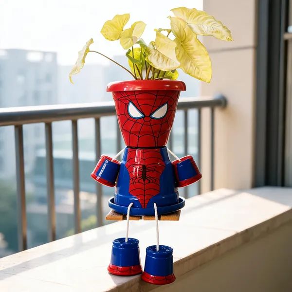 Plastic_Decorative_Spider-Man_Character_Planter