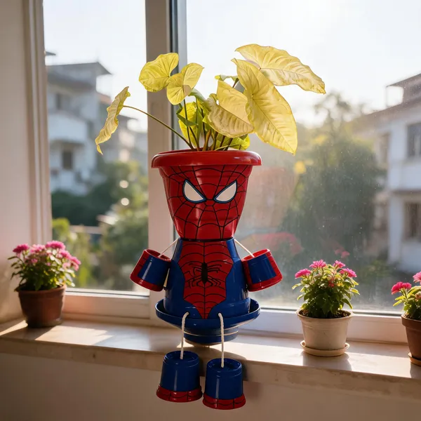 Plastic_Decorative_Spider-Man_Character_Planter
