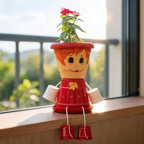 Plastic_Decorative_Painted_Character_Garden_Planter_Set_Of_2
