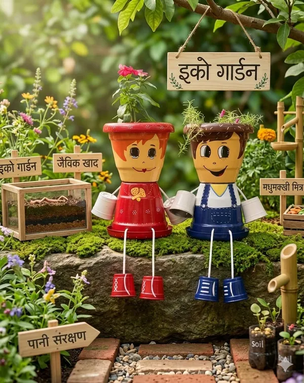 Plastic_Decorative_Painted_Character_Garden_Planter_Set_Of_2