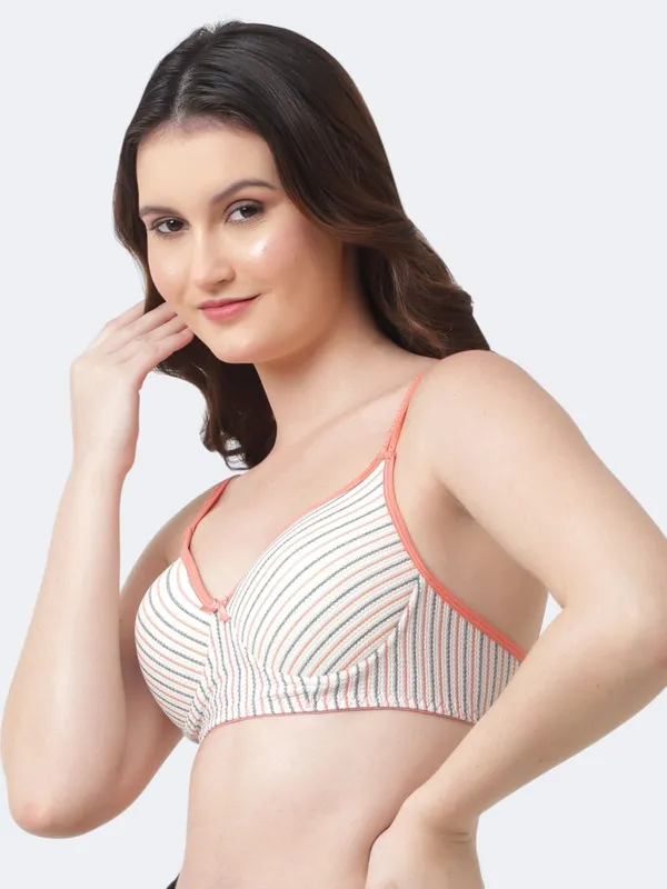 Multicolor_Premium_Cotton_Striped_Adjustable_Strap_Bra_For_Women
