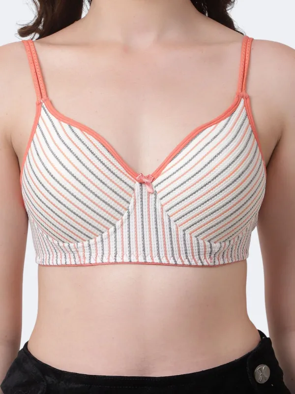 Multicolor_Premium_Cotton_Striped_Adjustable_Strap_Bra_For_Women
