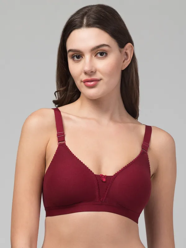 Maroon_Premium_Cotton_Lace_Edge_Everyday_Bra_For_Women