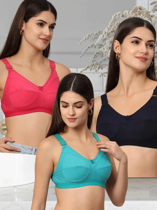 Teal_Premium_Cotton_Full_Coverage_Bra_For_Women