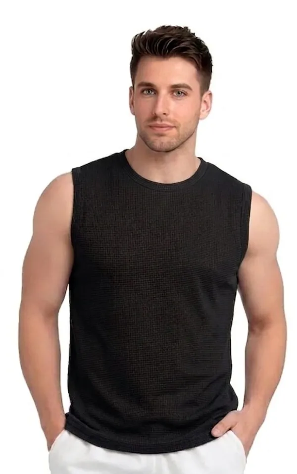 Black_Premium_Cotton_Sleeveless_Round_Neck_Gym_Vest_For_Men