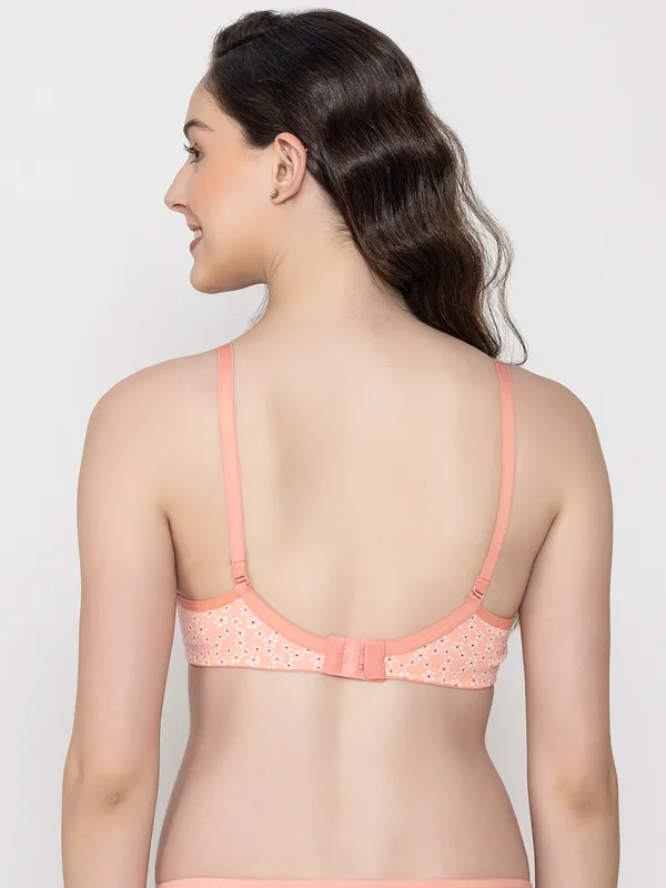 Peach_Premium_Cotton_Printed_Bra_For_Women