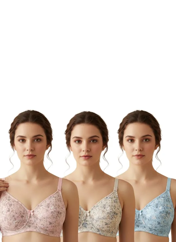 Cream_Premium_Cotton_Floral_Print_Full_Coverage_Bra_For_Women