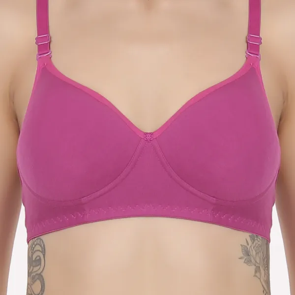 Magenta_Premium_Cotton_Adjustable_Strap_Bra_For_Women