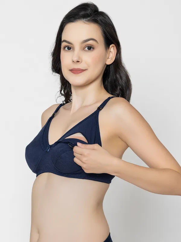 Navy_Premium_Cotton_Full_Coverage_Nursing_Bra_For_Women