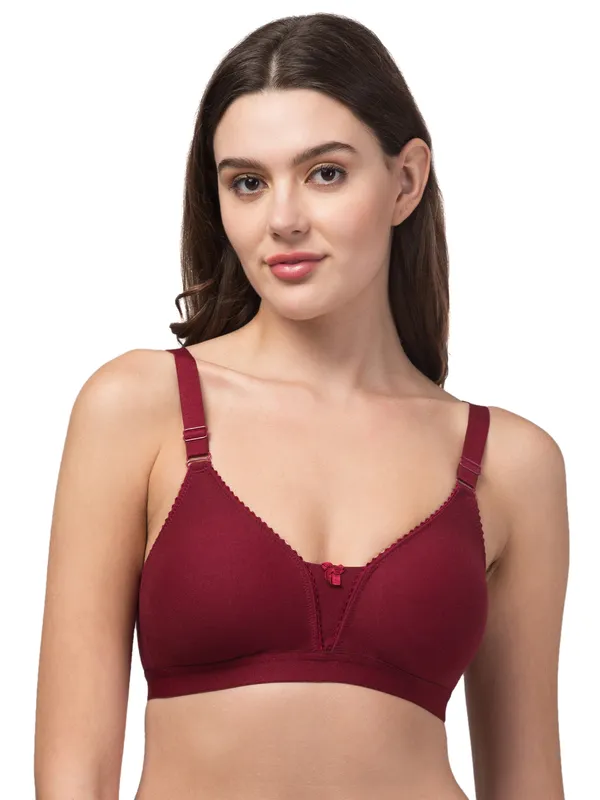 Maroon_Premium_Cotton_Lace_Edge_Everyday_Bra_For_Women