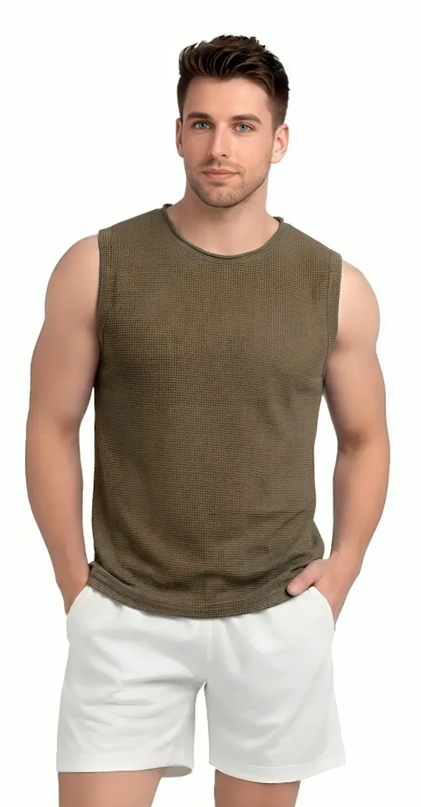 Olive_Premium_Cotton_Casual_Fit_Sleeveless_Gym_Vest_For_Men