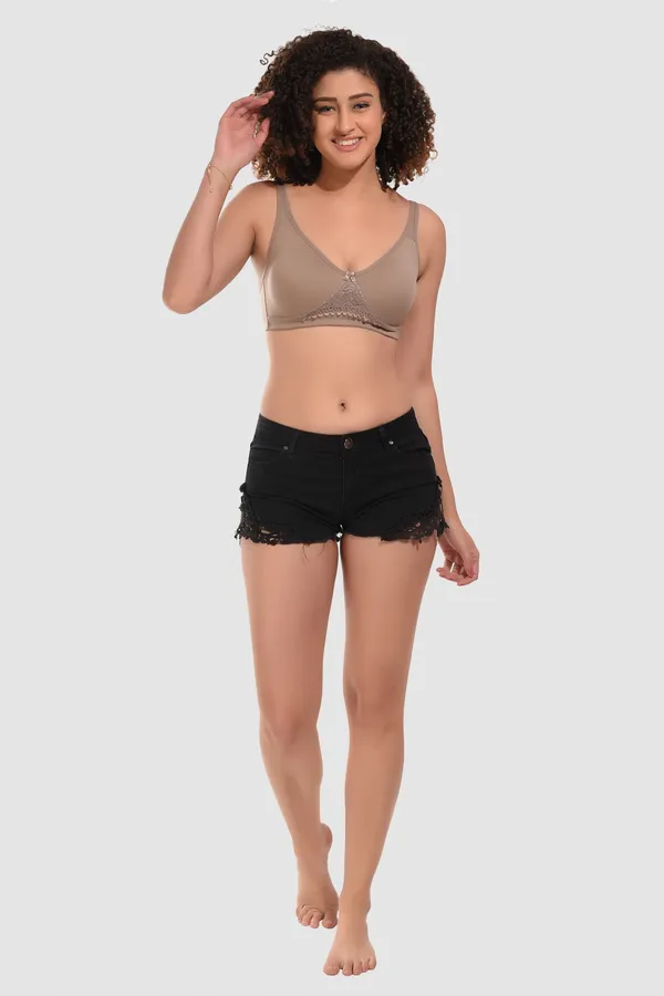 Taupe_Premium_Cotton_Lace_Trim_Bra_For_Women