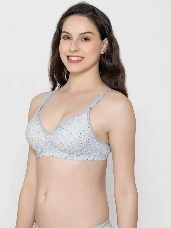 Light_Grey_Premium_Cotton_Floral_Print_Full_Coverage_Bra_For_Women