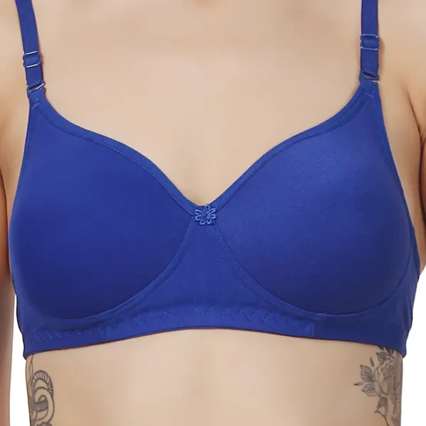 Blue_Premium_Cotton_Full_Coverage_Bra_For_Women