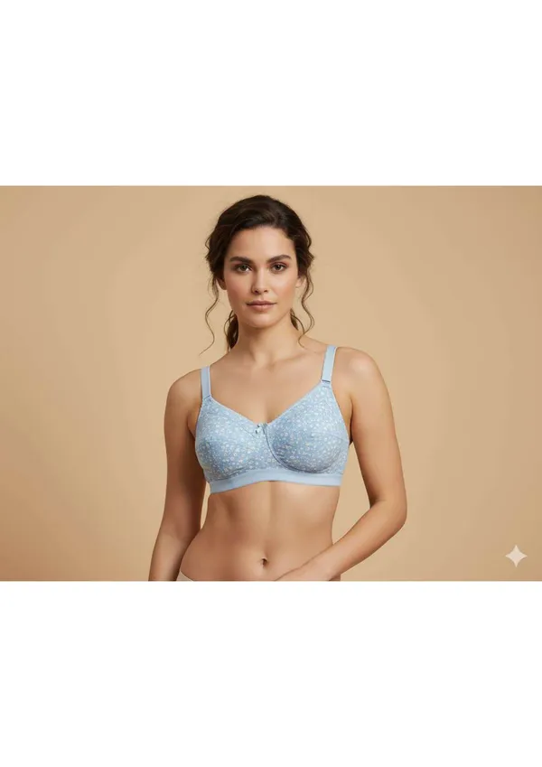 Light_Blue_Premium_Cotton_Floral_Print_Bra_For_Women