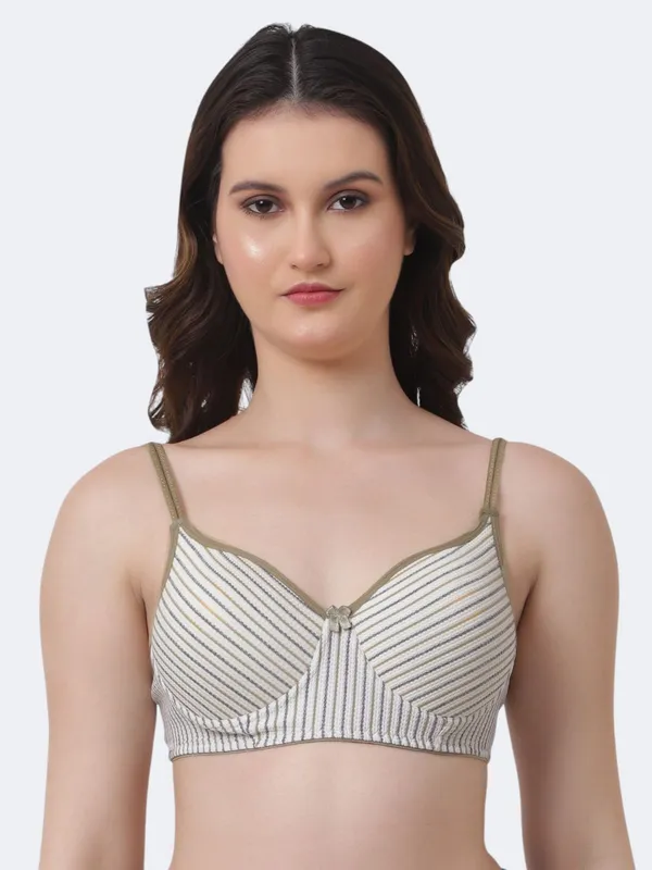Beige_Premium_Cotton_Striped_Full_Coverage_Bra_For_Women