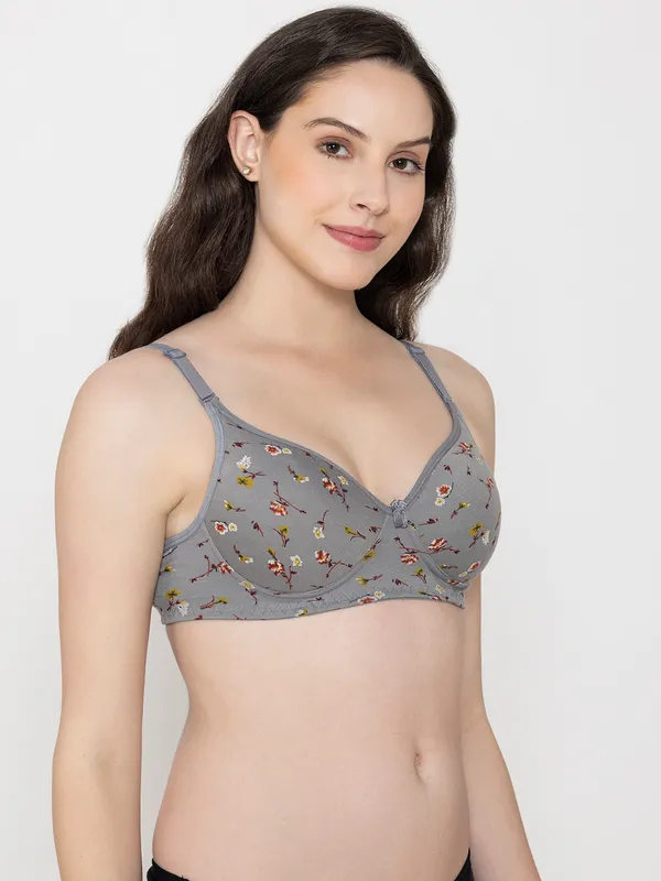 Grey_Premium_Cotton_Floral_Print_Bra_For_Women