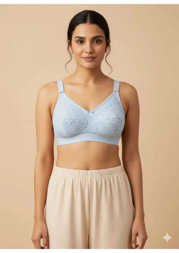 Light_Blue_Premium_Cotton_Floral_Print_Bra_For_Women