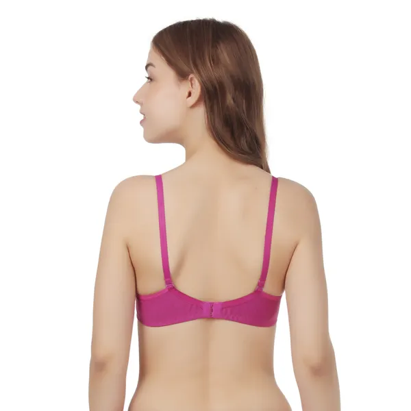 Magenta_Premium_Cotton_Adjustable_Strap_Bra_For_Women