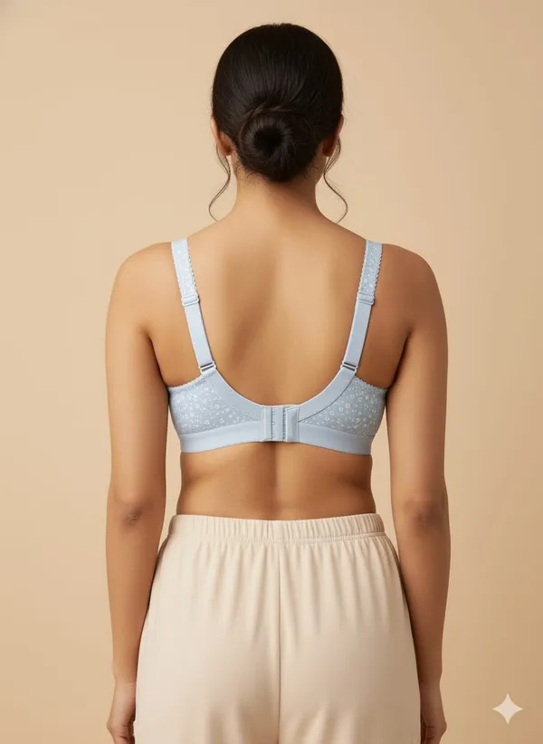 Light_Blue_Premium_Cotton_Textured_Bra_For_Women